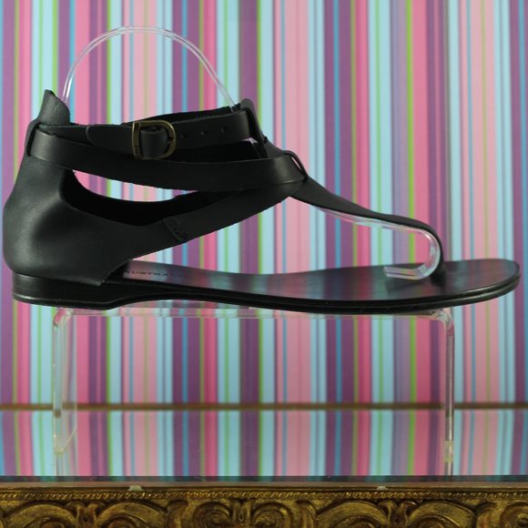 NWOT EMU Black Leather sandals - Picture 6 of 16